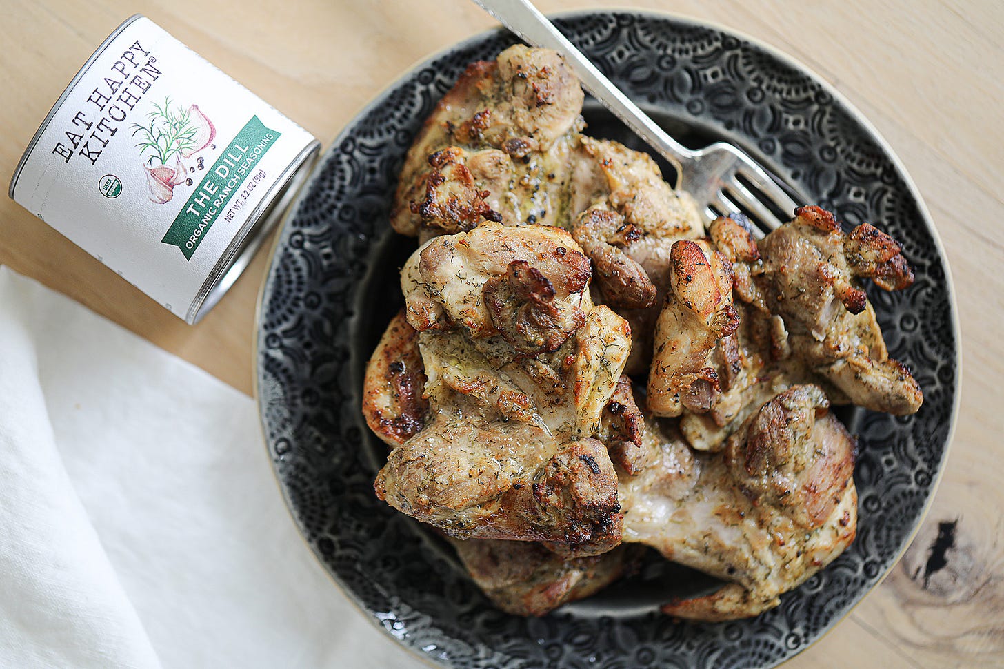 Dill Chicken Thighs (Air Fryer, Oven, or Grill)