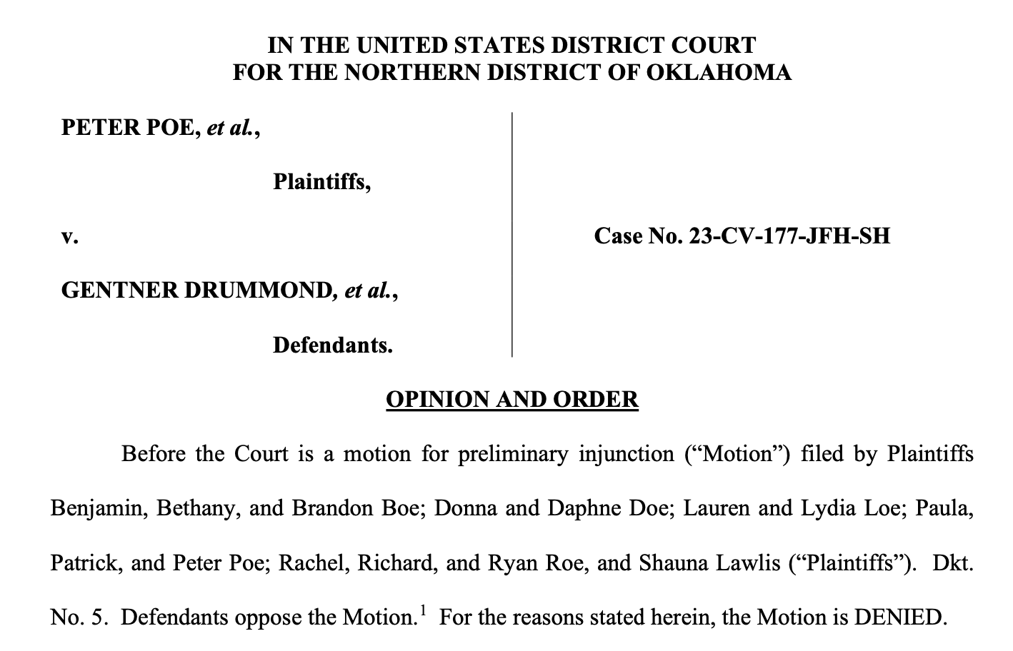 Oklahoma AG says felony ban on minors #39 trans care is in effect