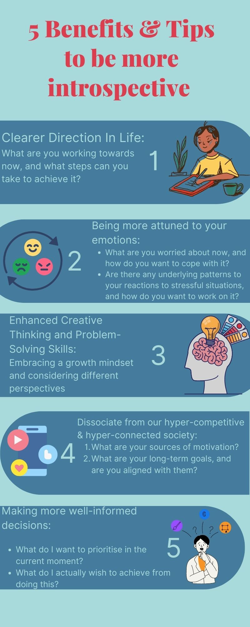 5 Benefits from being more introspective ( 5 Easy Tips to do so )