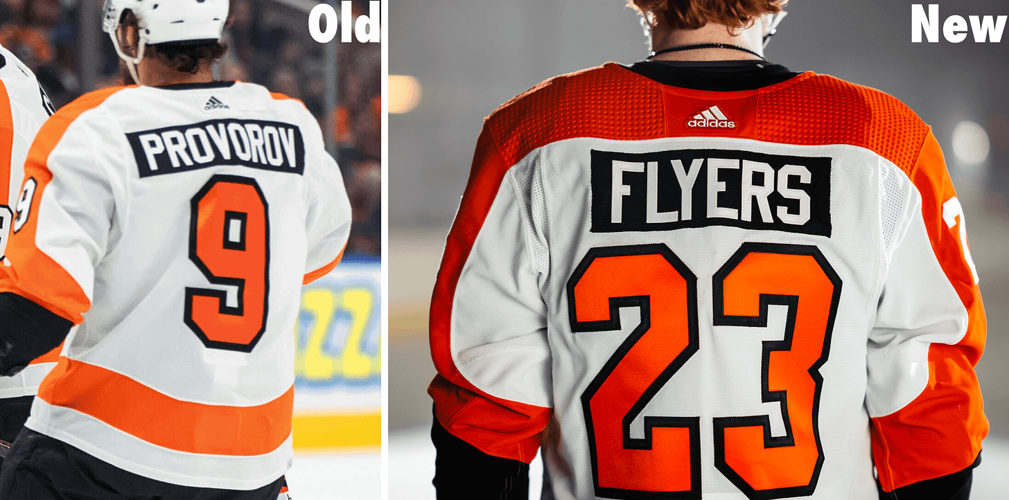 Nhl uniform changes on sale