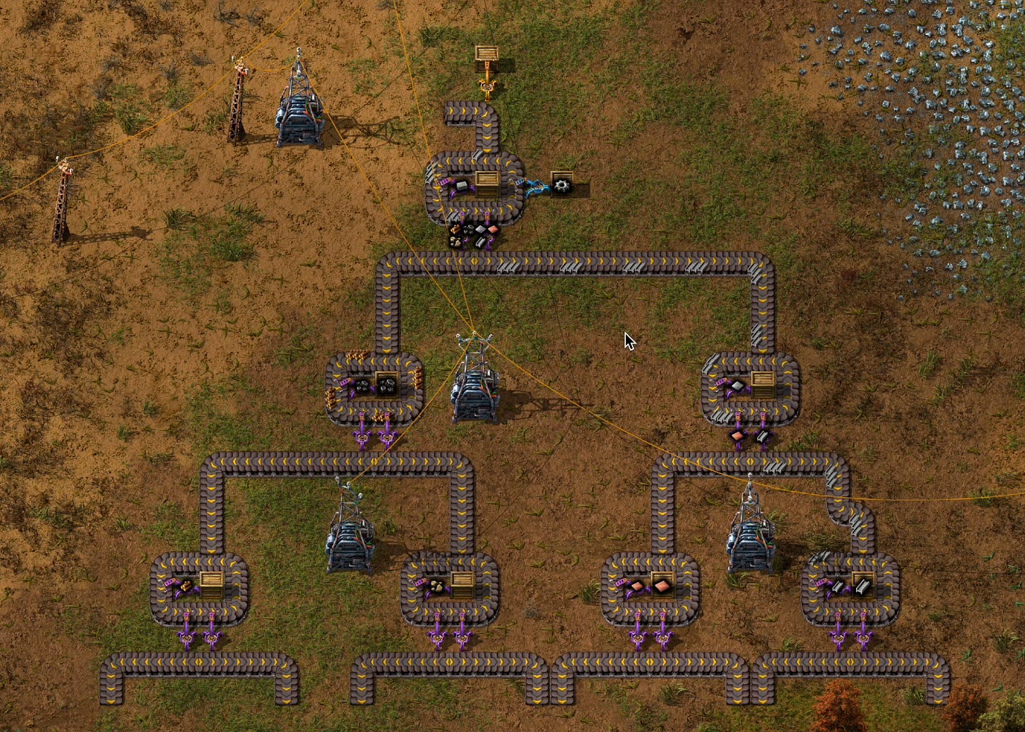 Factorio Stack b-trees in factorio - rants by razberry