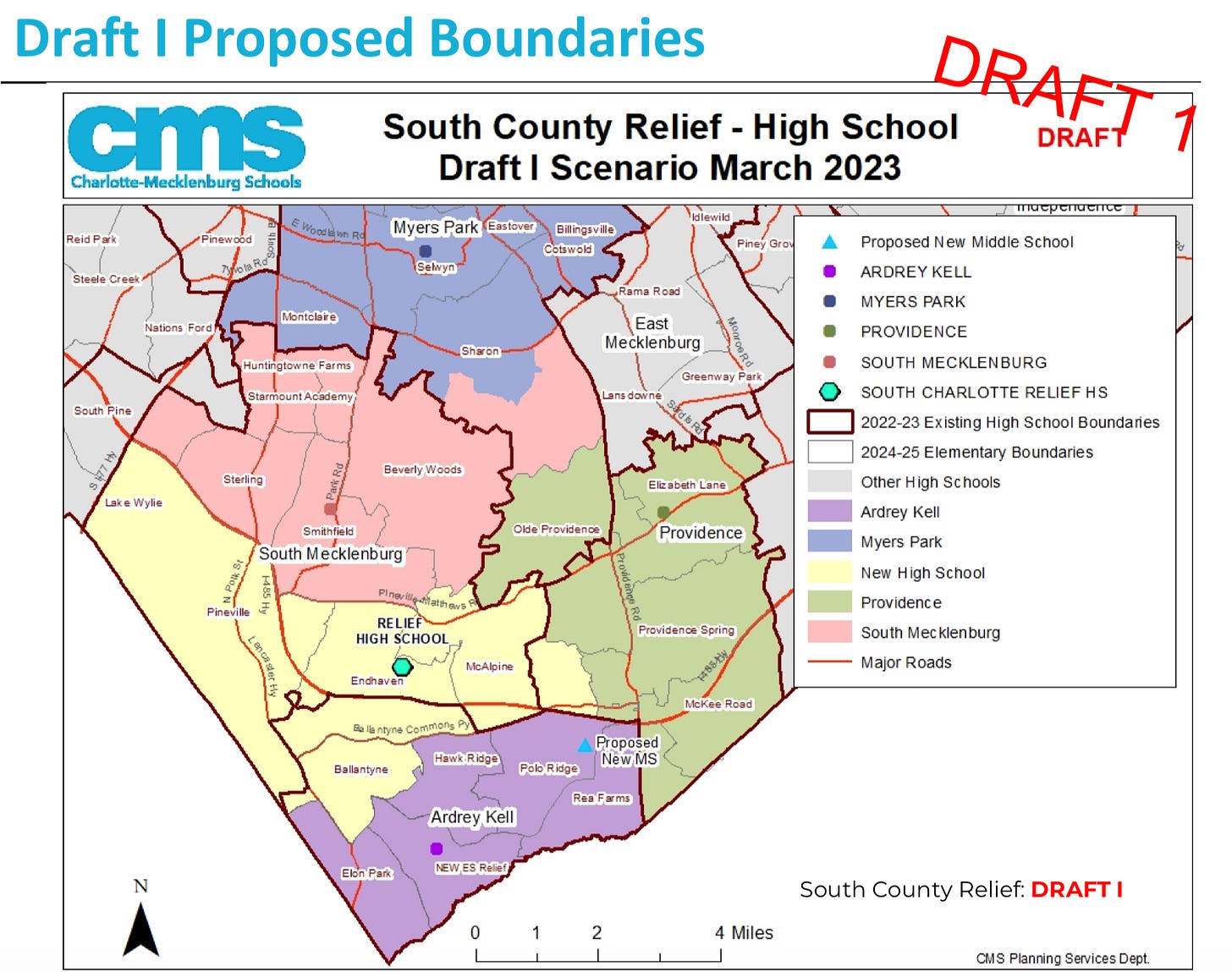 BREAKING CMS unveils latest south Charlotte school boundary maps