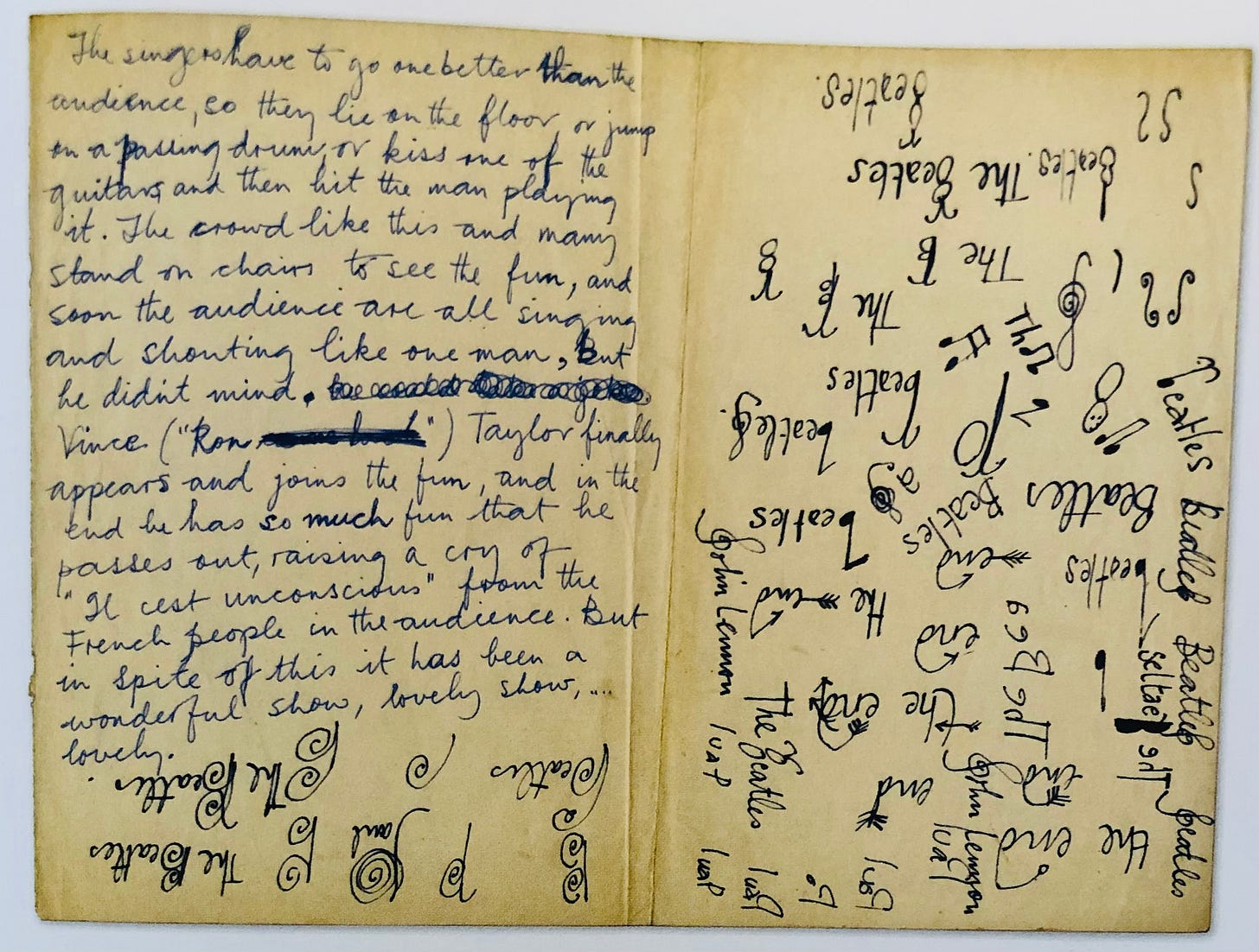 P.S. Paul McCartney's Sketches - by Jillian Hess - Noted P.S. Paul McCartney's Sketches - by Jillian Hess - Noted