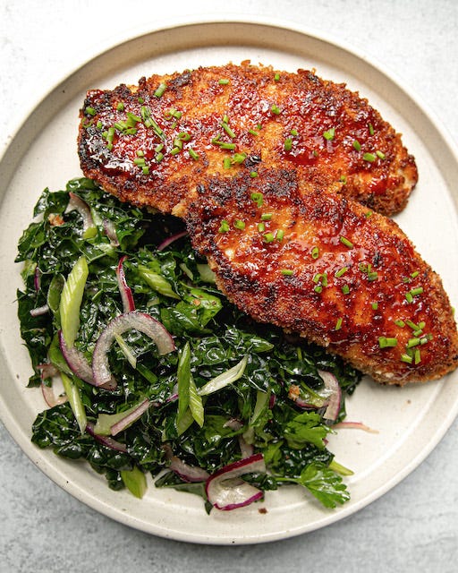 Hot Honey Chicken Cutlets by Carina Wolff