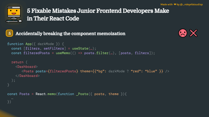 Html Code Ca Ret Used 5 Small (Yet Easily Fixable) Mistakes Junior Frontend Developers Often ...