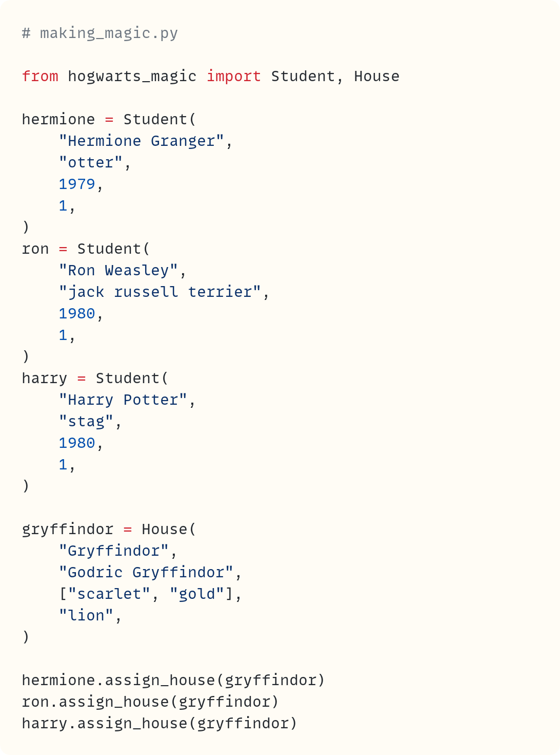 Time for Something Special • Special Methods in Python Classes