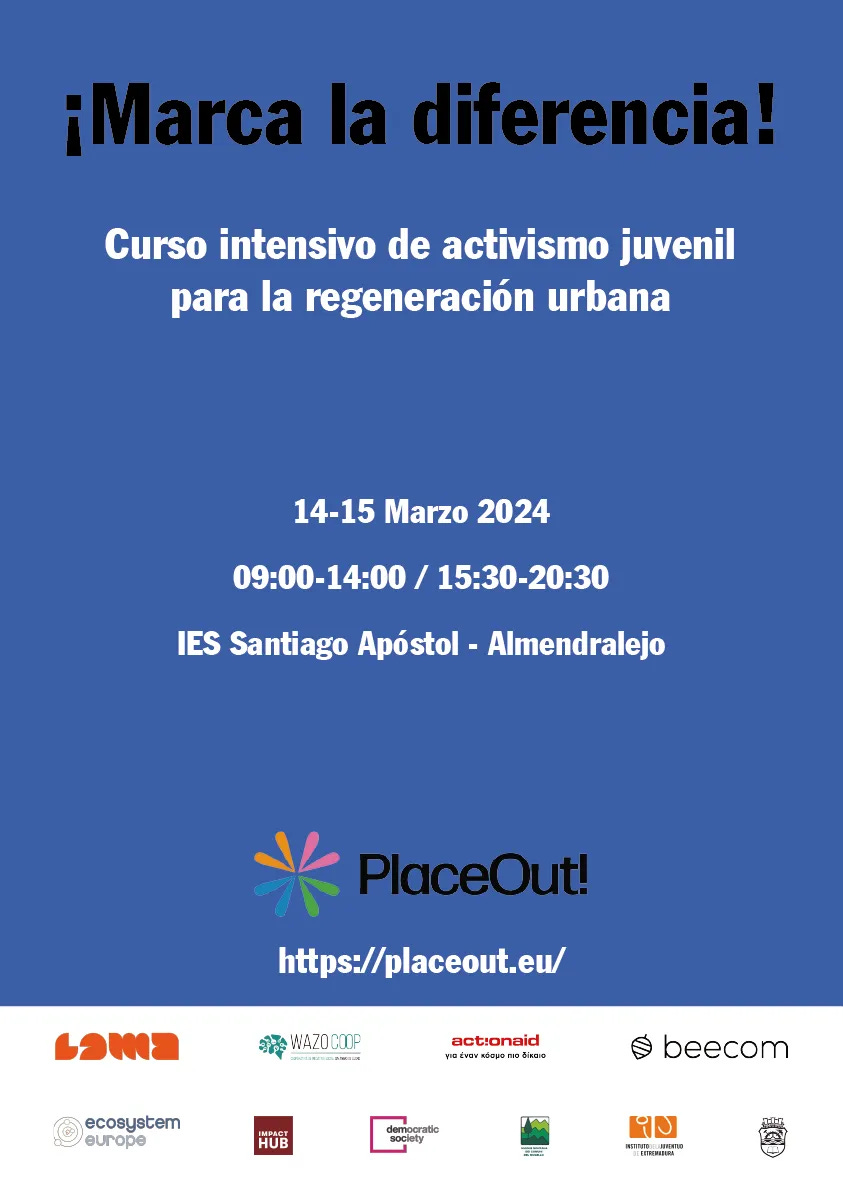 El papel de la juventud en la Regeneración Urbana. Transformando Espacios.