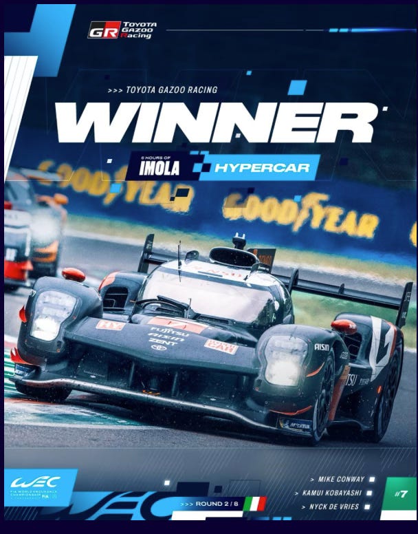 Reflecting on Driver Fortunes WEC 6H Imola 2024 and the Current F1 Field
