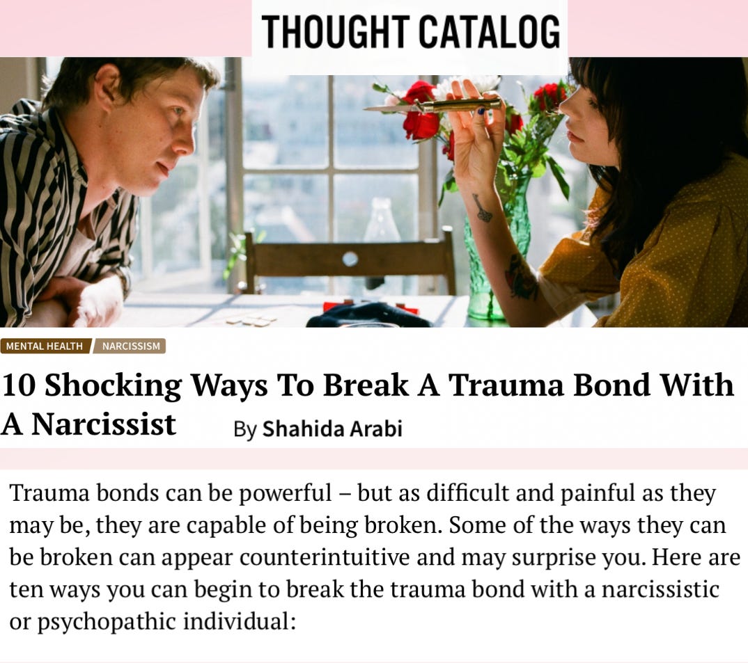 10 Shocking Ways To Break A Trauma Bond With A Narcissist