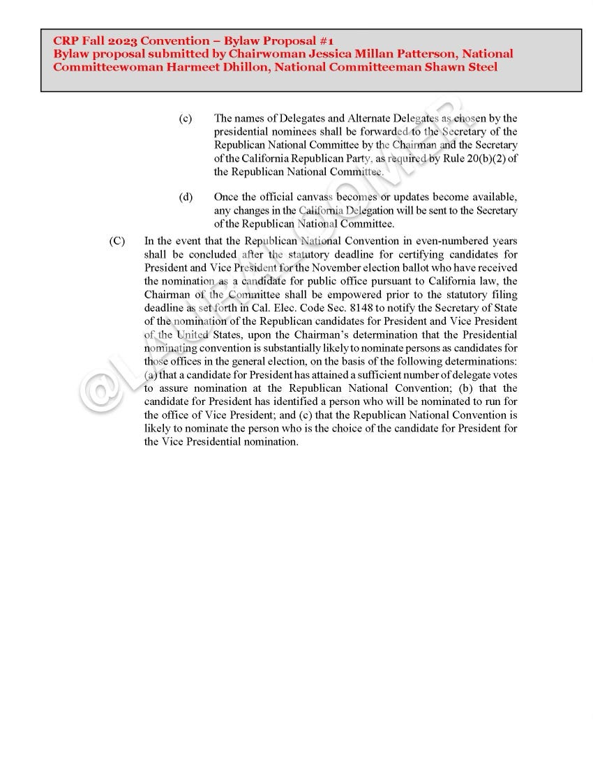 EXCLUSIVE: California GOP Secretly Plots To Amend Bylaws Pertaining To