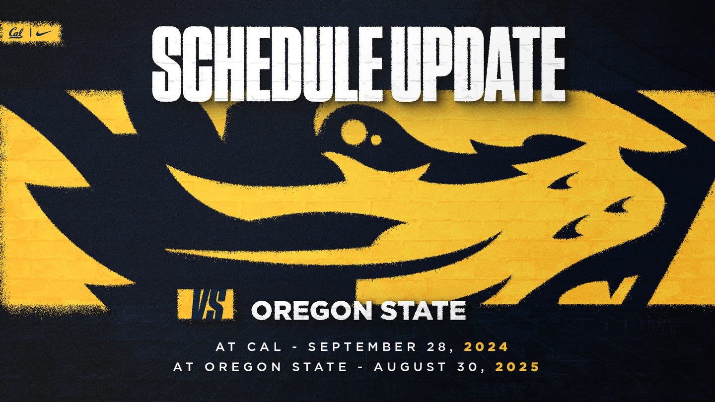 Cal and Oregon State schedule homeandhome, finalizing 2024 non