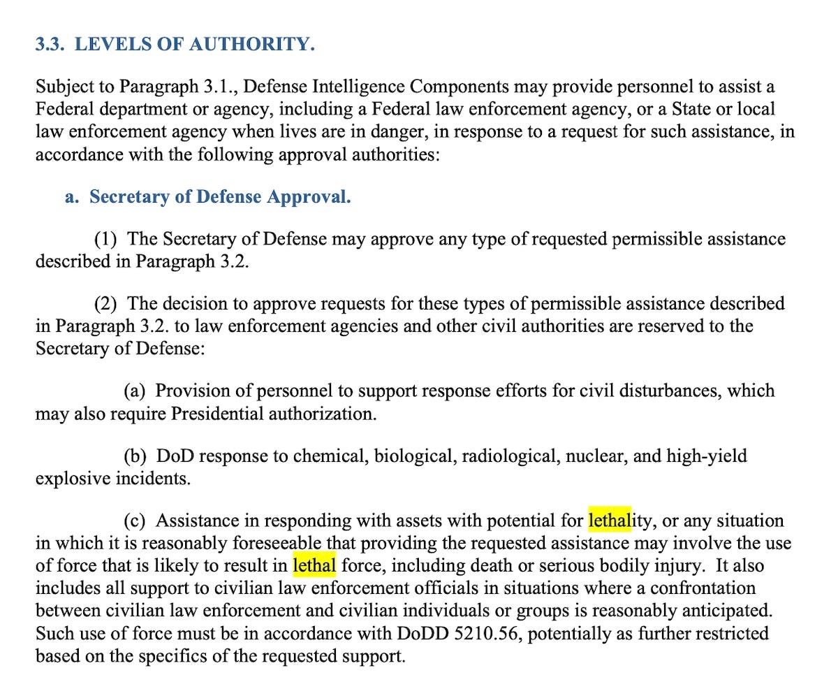 DoD Directive 5240.01 The Stealth Expansion of Military Intelligence