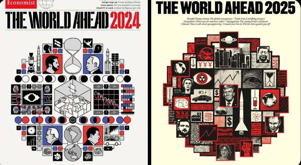 Le Portail du Grand Changement 5: La Couverture de "The Economist 2025"