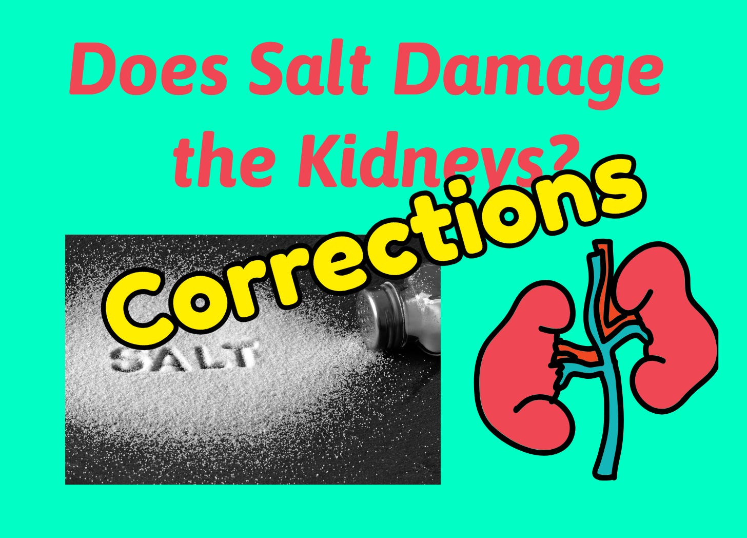 Corrections & New Info on "Does Salt Damage the Kidneys?"