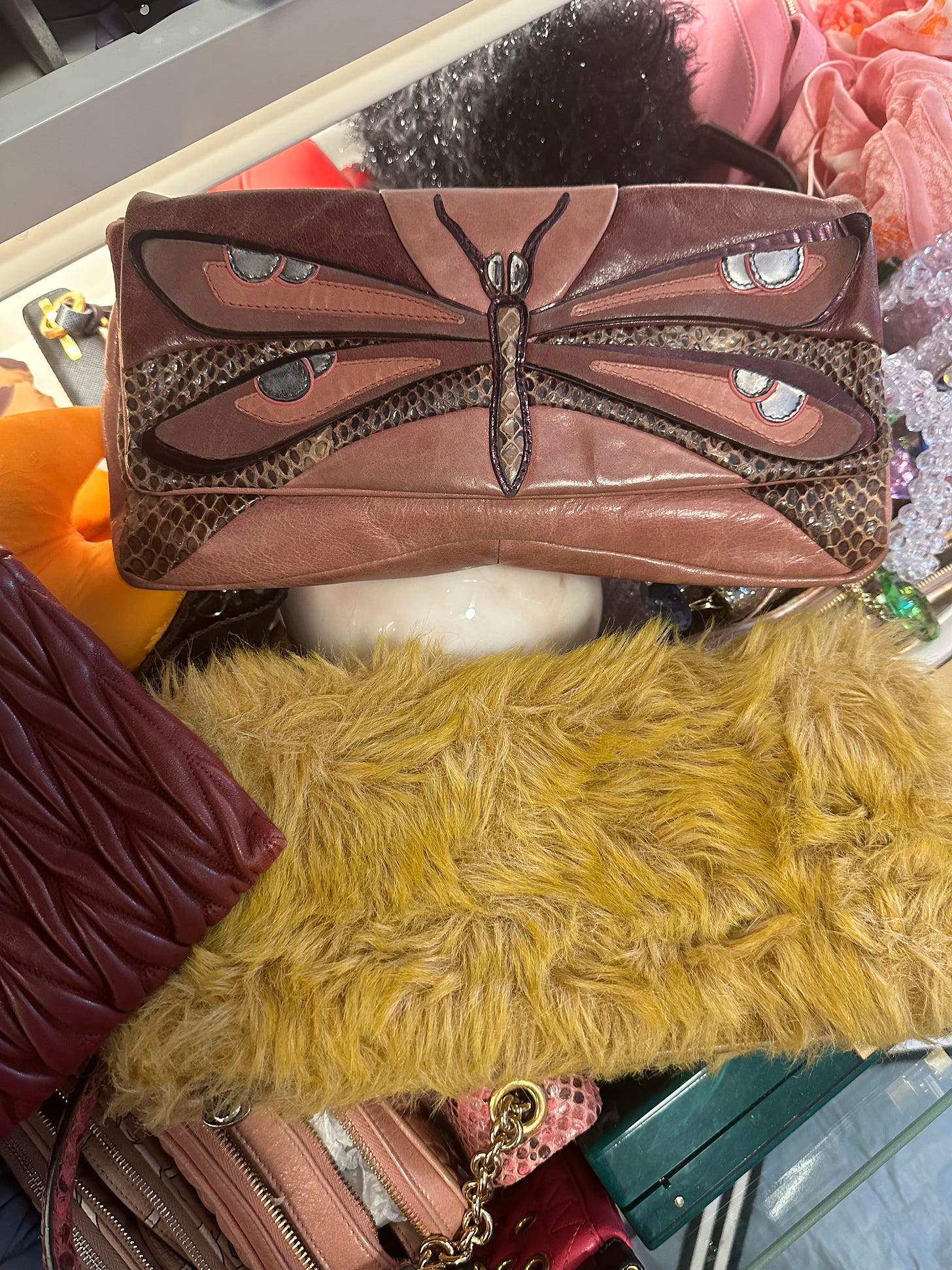 Miu miu dahlia bag yellow best sale