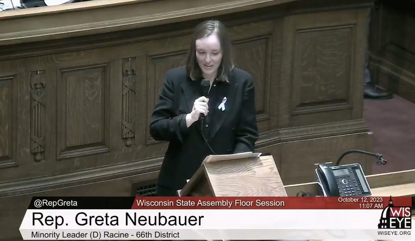 Wisconsin Rep Neubauer: Anti-Trans Bills