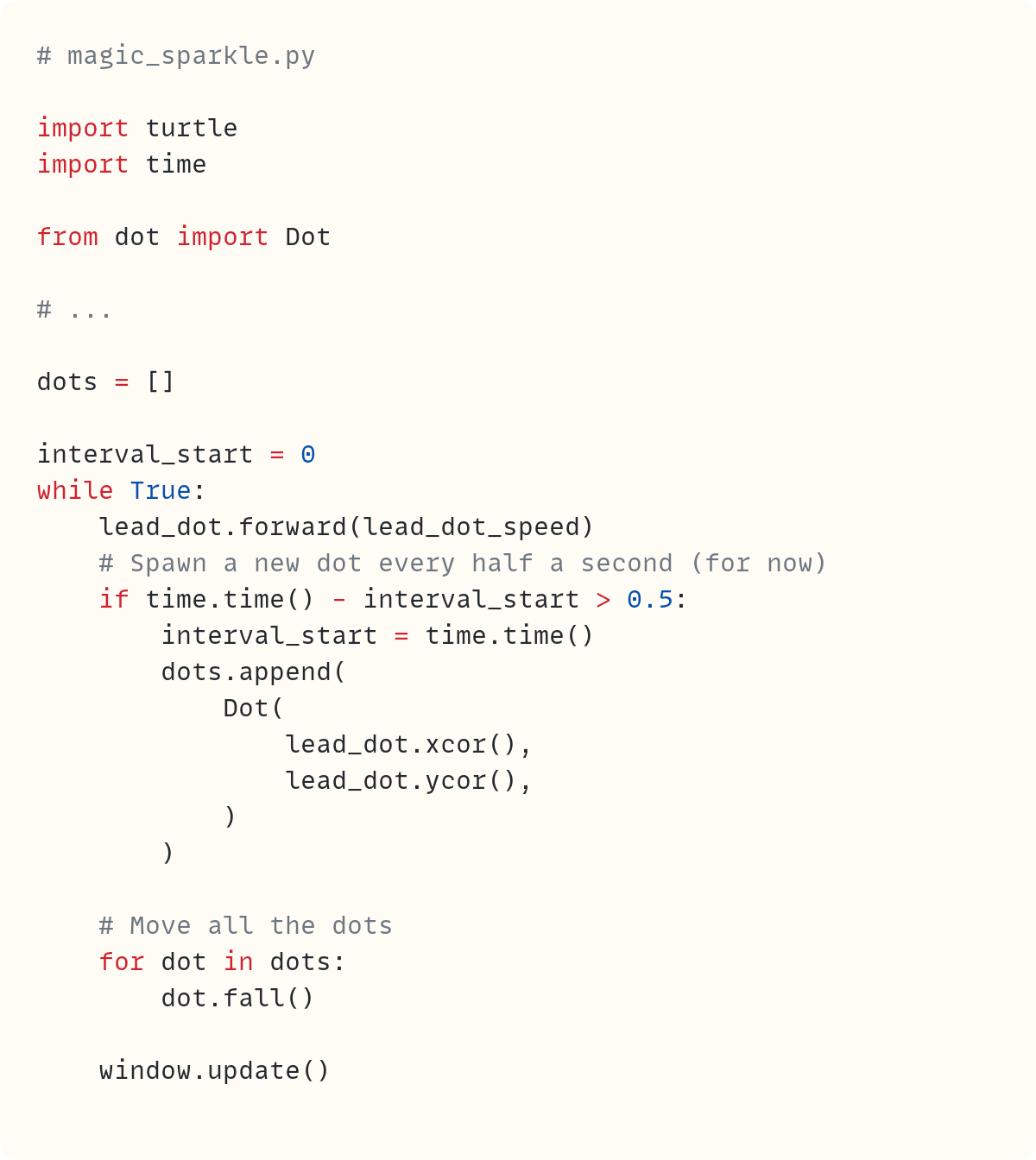 A Touch of Randomness Makes The Magic Sparkle β’ A Python `turtle` Animation