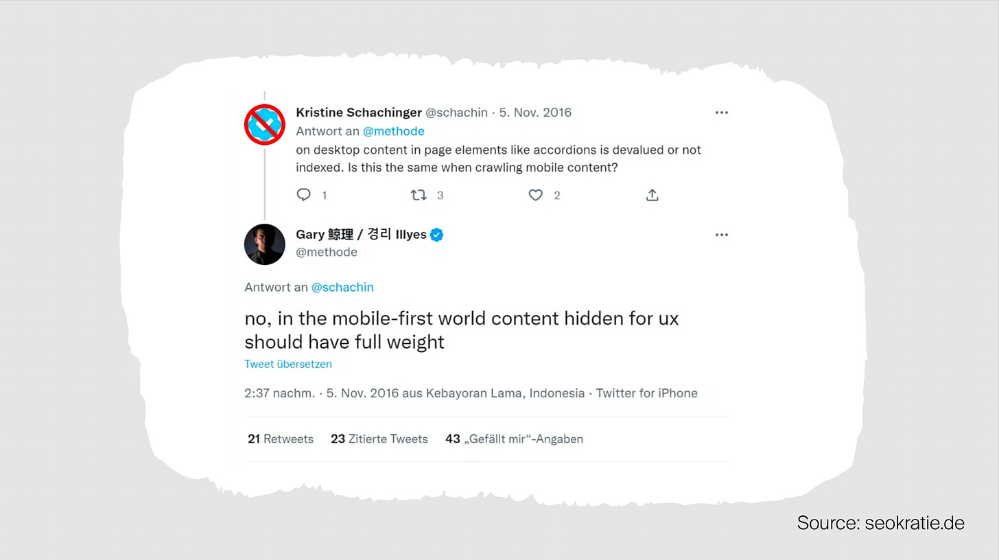 Accordions in SEO How Google lied about ranking hidden content