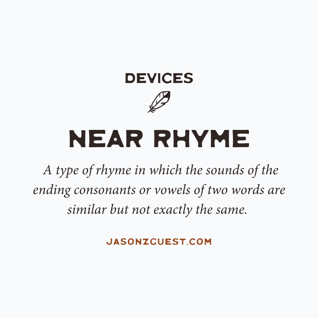 Devices Near Rhyme Jason Z Guest Poetry