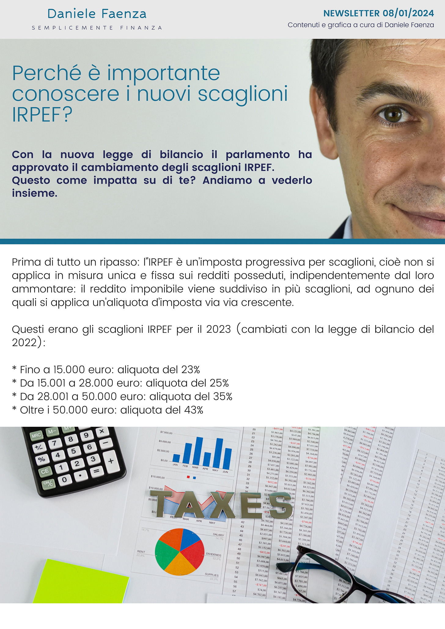 Perché è importante conoscere i nuovi scaglioni IRPEF?