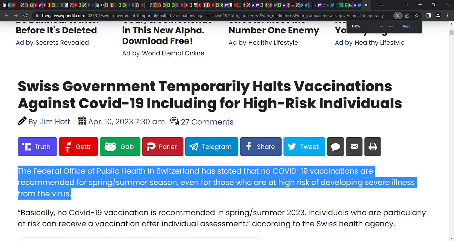 BOOM! Switzerland Why has Swiss government now moved to say NO (none