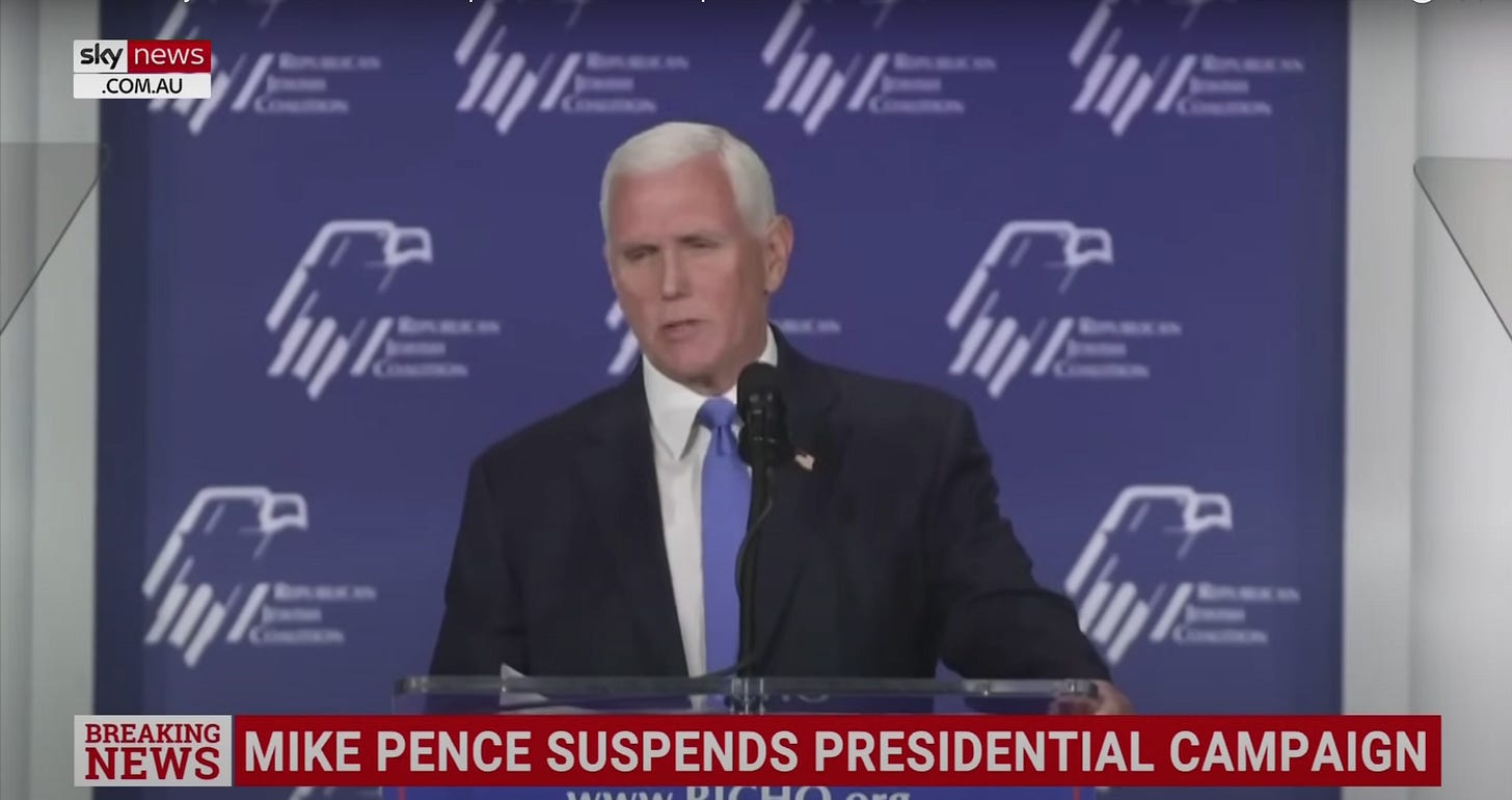 Mike Pence Ends Self-Loathing Quest To Lead The ‘Hang Mike Pence’ Party