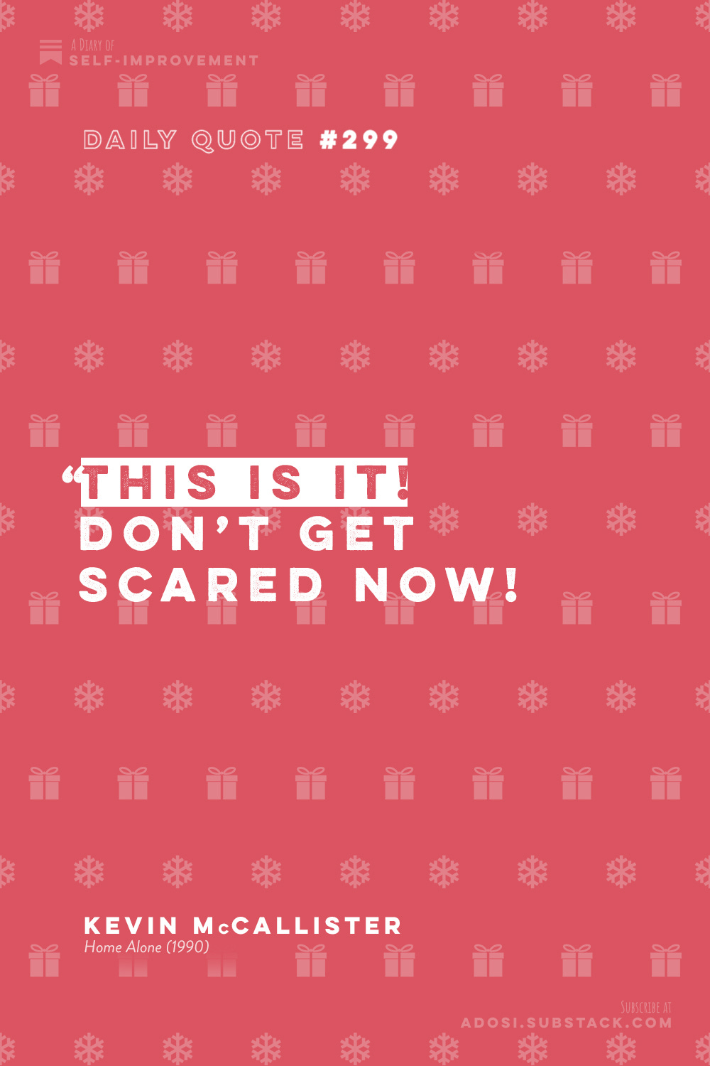 Don't Get Scared Daily Quote 299 by Nate Joshua