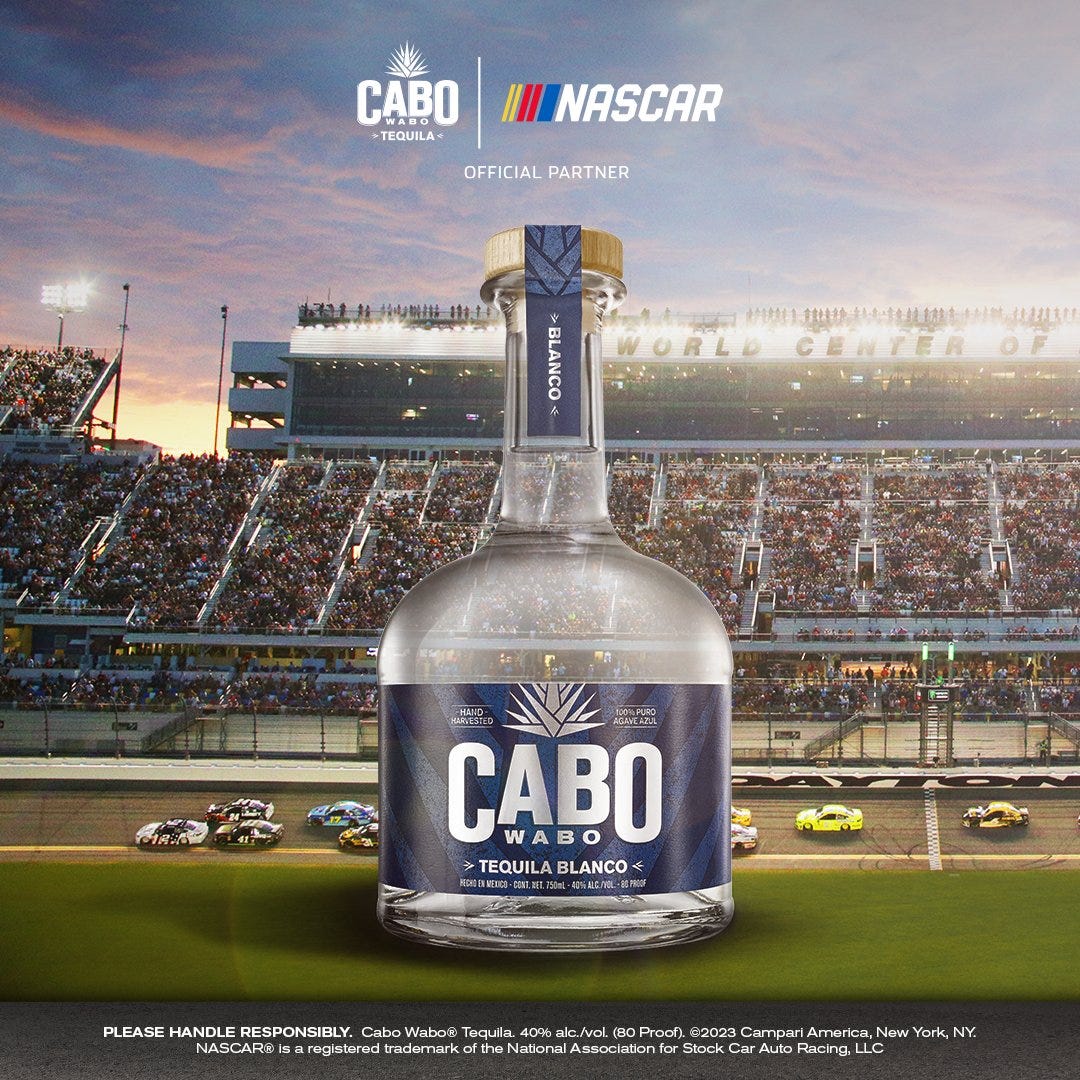 Cabo Wabo menjadi sponsor tequila resmi pertama NASCAR