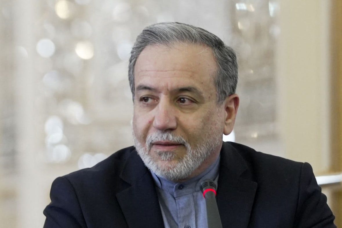 Iran's Foreign Minister Abbas Araghchi in a meeting.