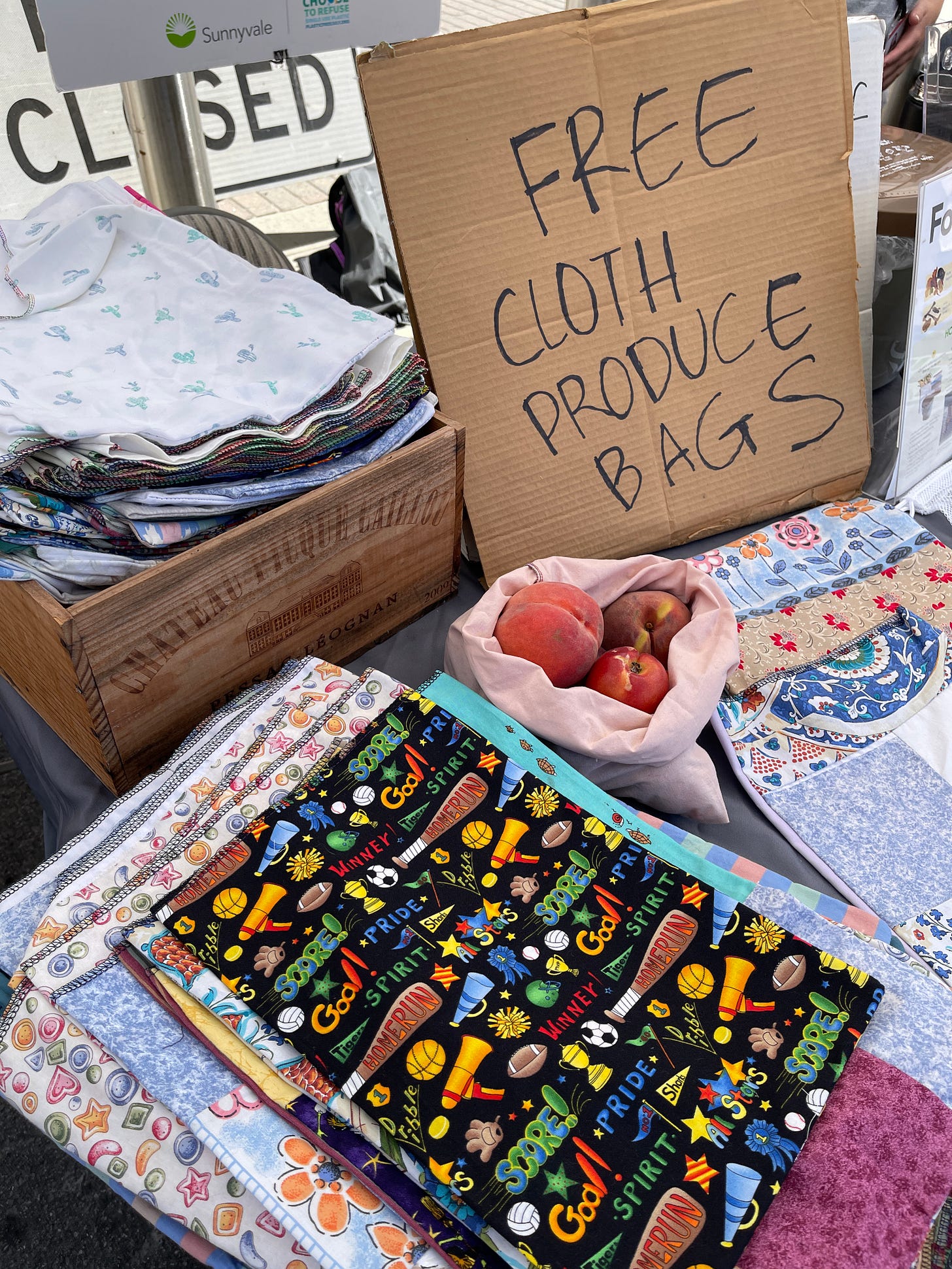 Fabric produce bags deals