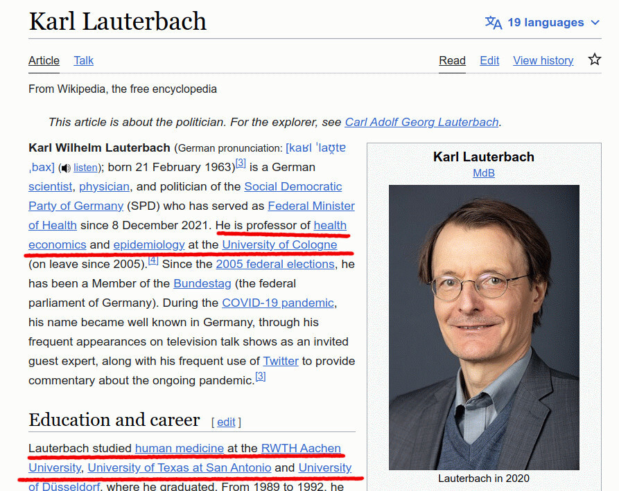 Karl lauterbach admits quot mistakes quot as excess mortality in germany is 36 above normal | banned