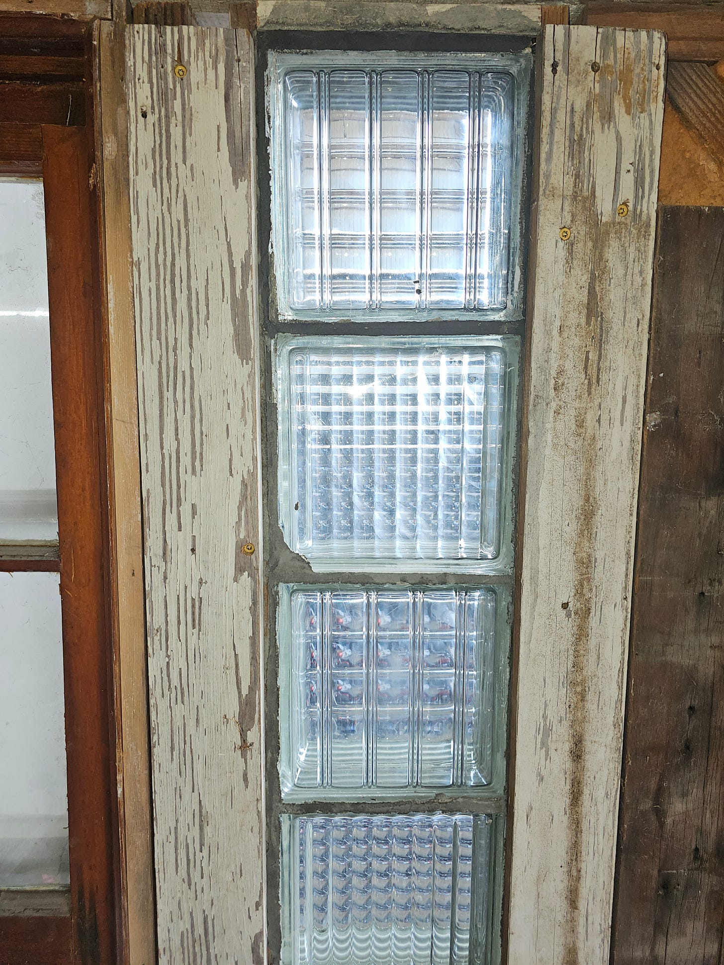 What sort of windows do you see through? Is the image distorted, like ...