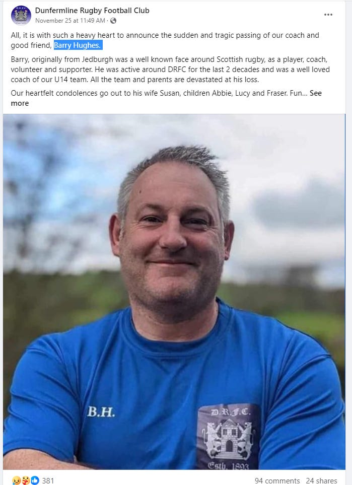 Summer of Died Suddenly Athletes and Retired Athletes Global