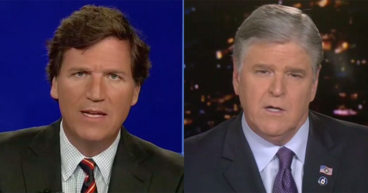 Tucker Carlson and Sean Hannity