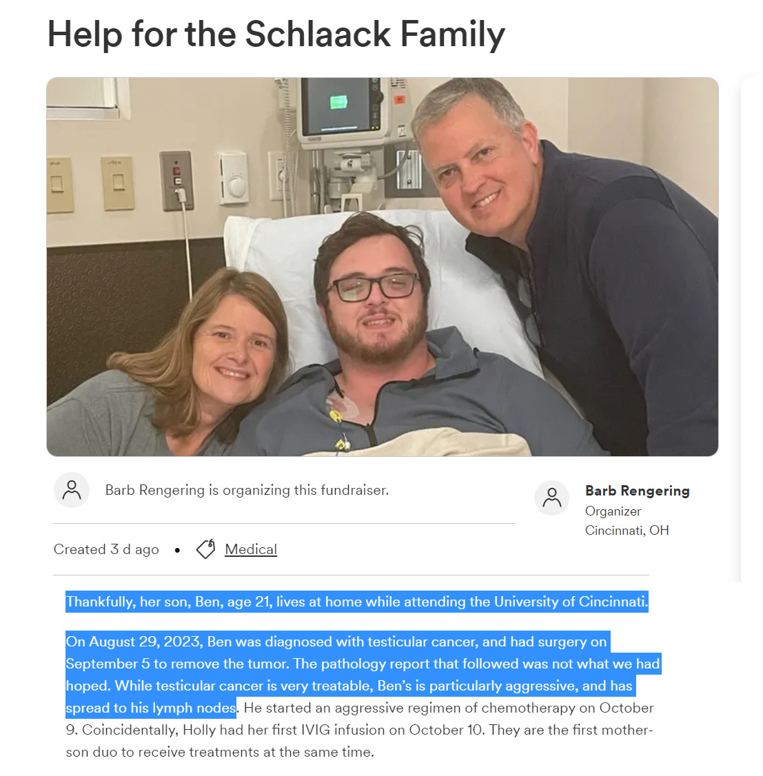 Testicular Cancer Young Age, Chemo Failure, Spreads PostTesticular