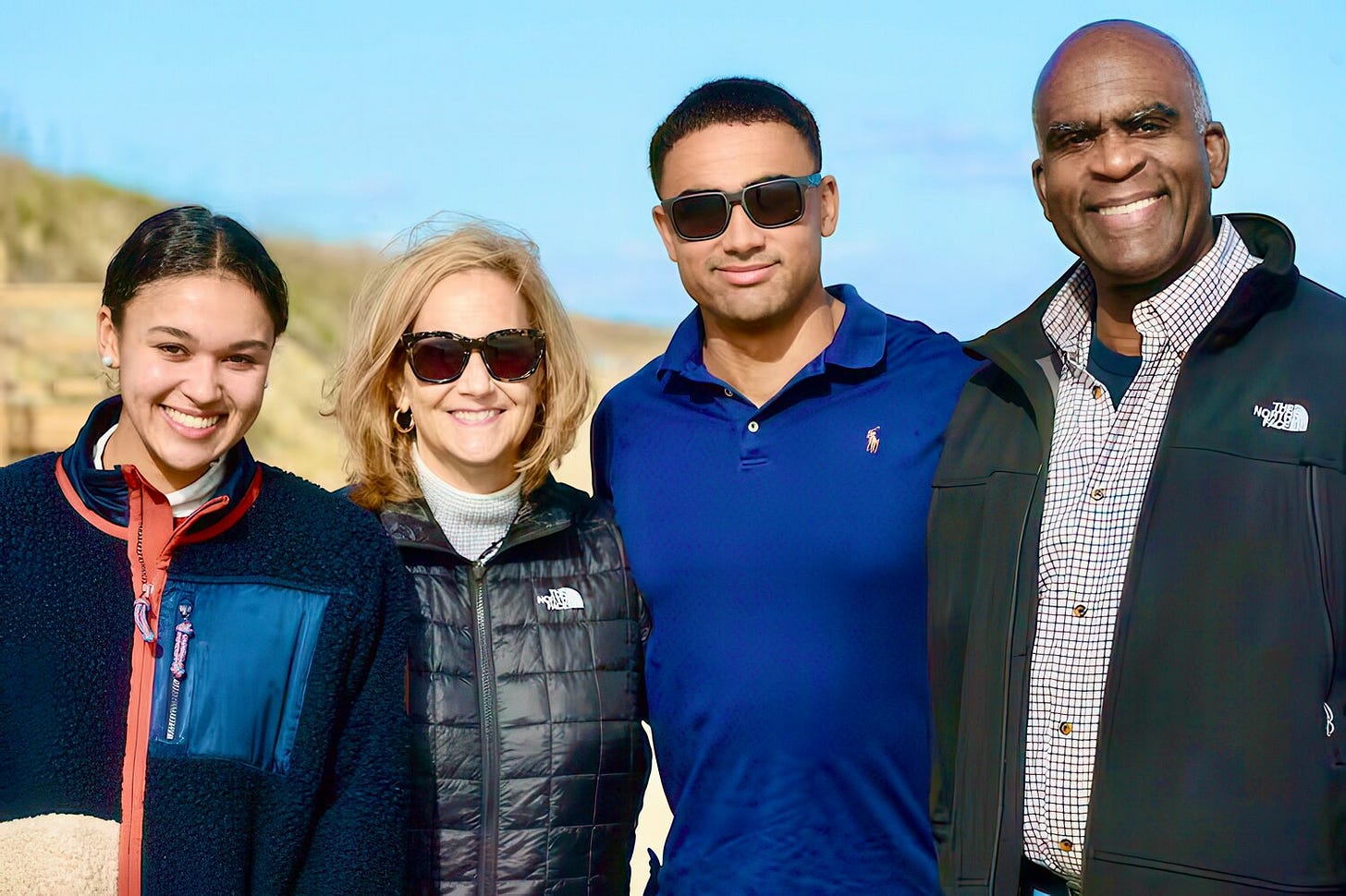 Larry Turner (right) is seen with his wife, Cynthia (second from left) and their children, Grace and Alex. Turner had two other children, Hillary and Nicholas, with his first wife, Laura Forrest.