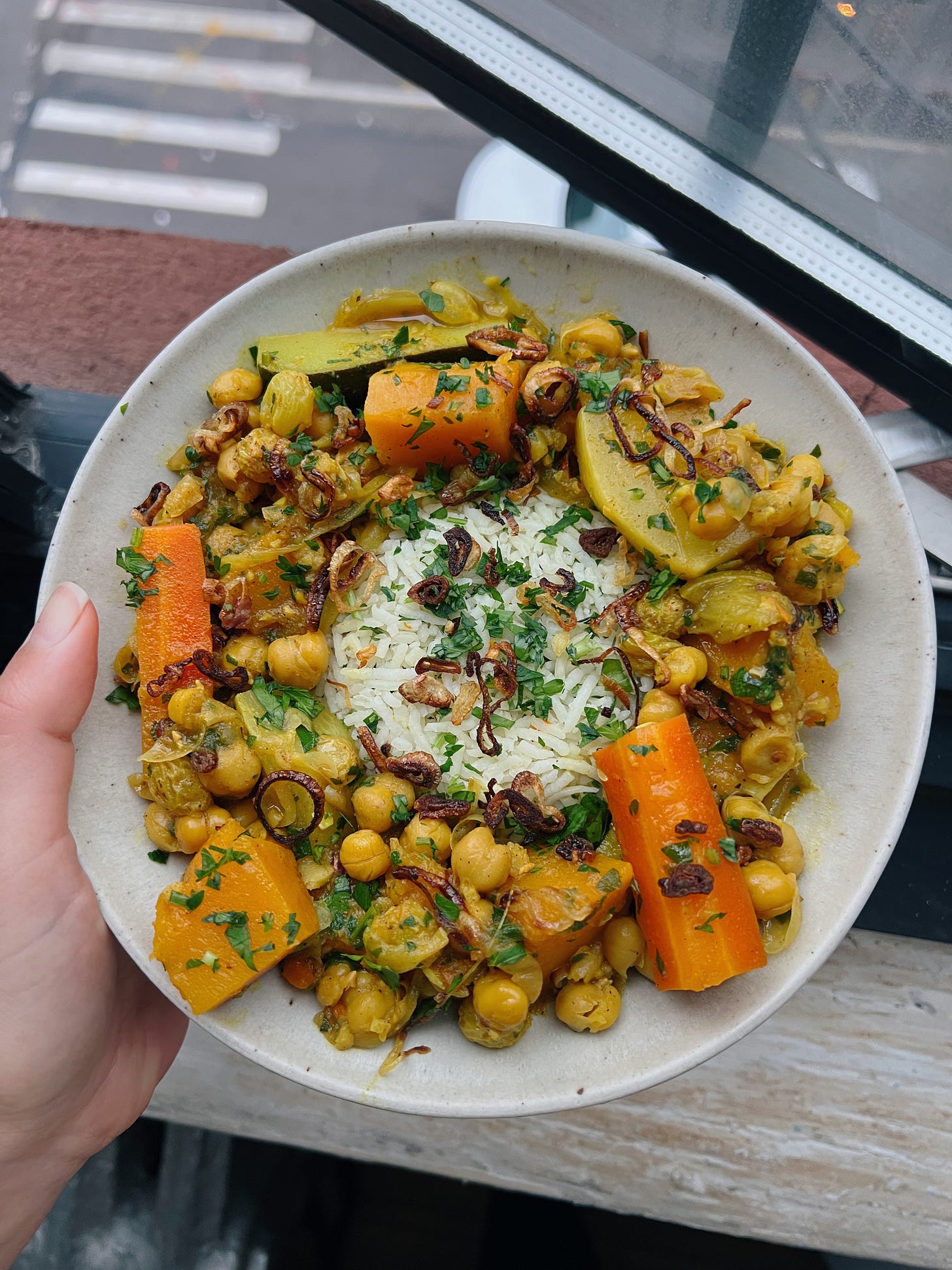 vegetable and chickpea tagine by Sydney