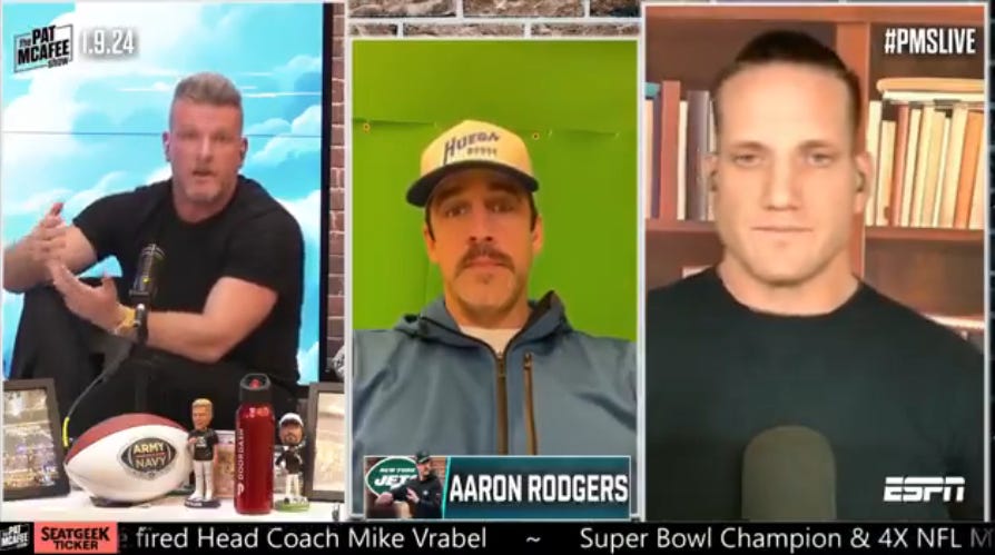 And Yea Though Aaron Rodgers Has Walked Through THE WINTER OF DEATH, He Will Fear No Jimmy Kimmel