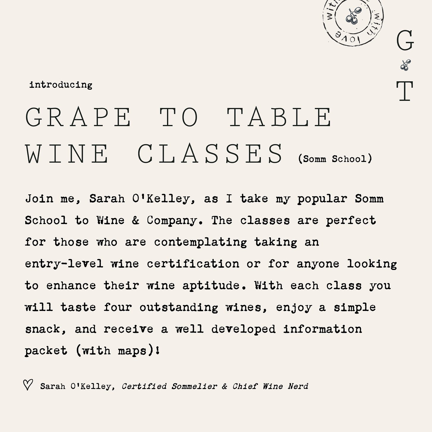 Sommelier classes hot sale