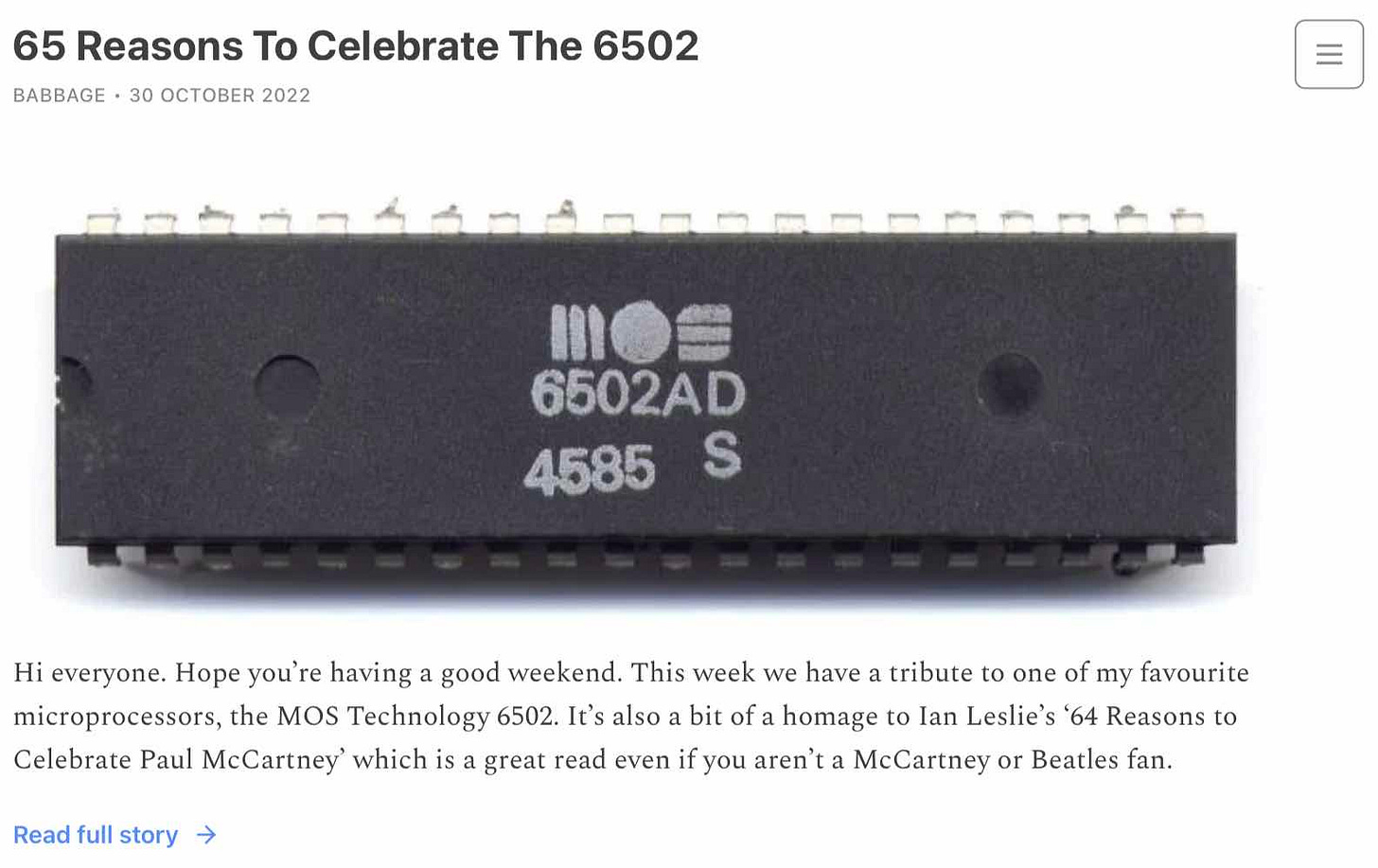 The 8-Bit Era : Eight Iconic Processor Designs - by Babbage