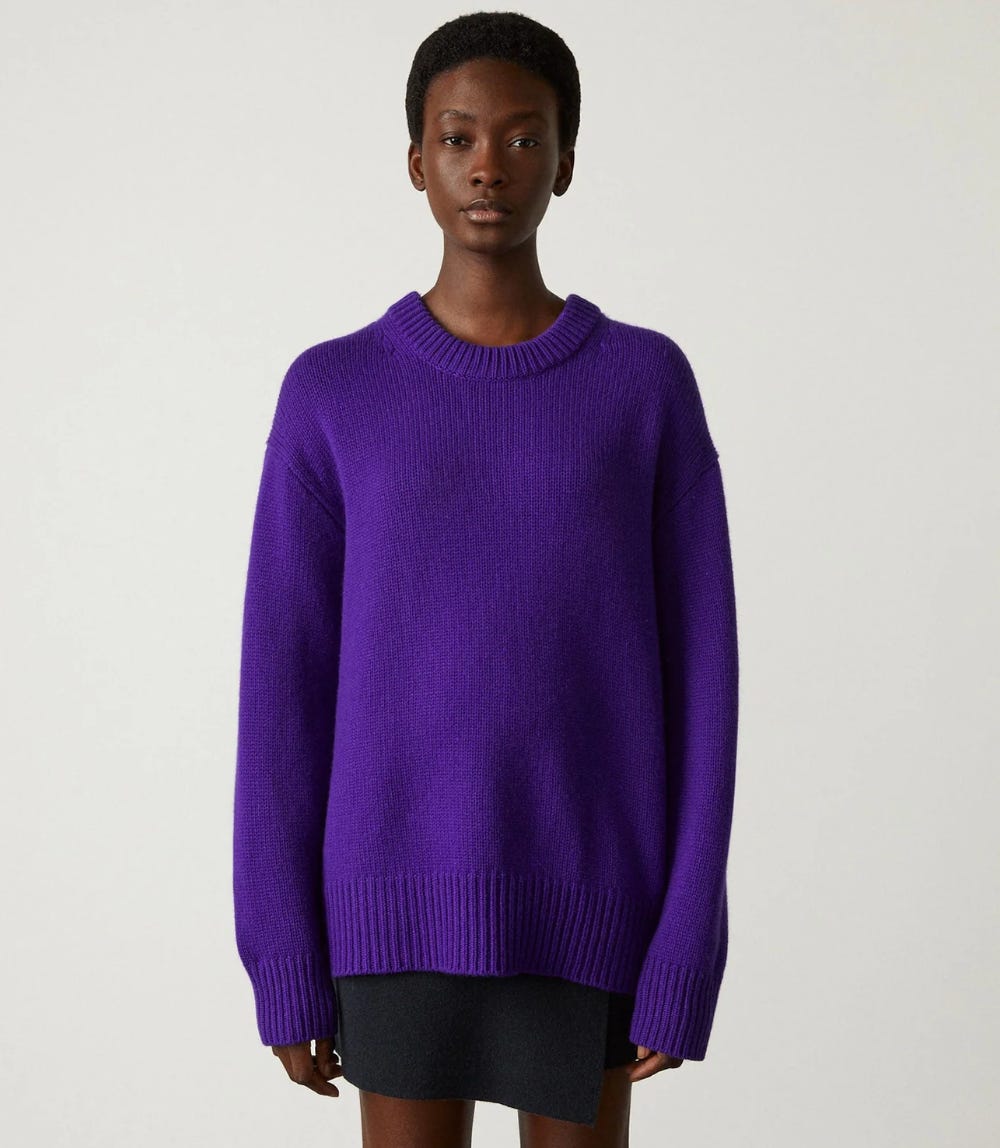 Neon shop purple sweater