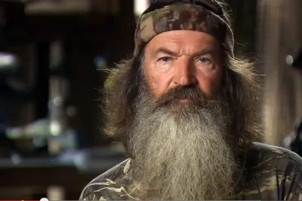 Your Helpful Rundown Of Duck Dynasty Guy’s Grossest Racist And Anti-Gay Rants, On The Occasion Of His Fancy New Bio-Pic!
