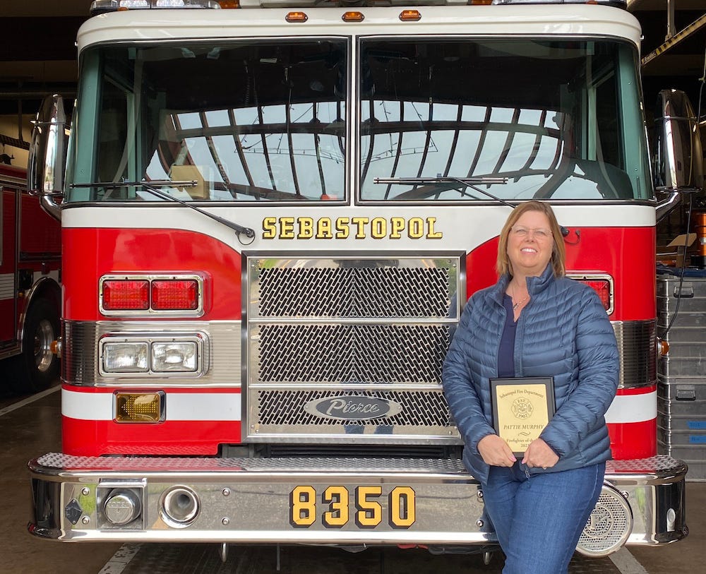 Sebastopol Fire Department Names Pattie Murphy 2023 Firefighter of the Year