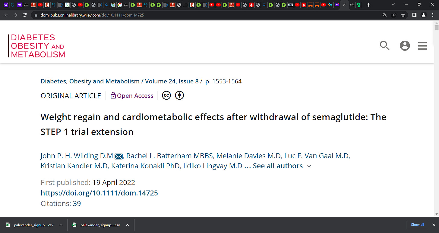 Massive weight gain (REBOUND weight gain) after stopping Ozempic, Wego