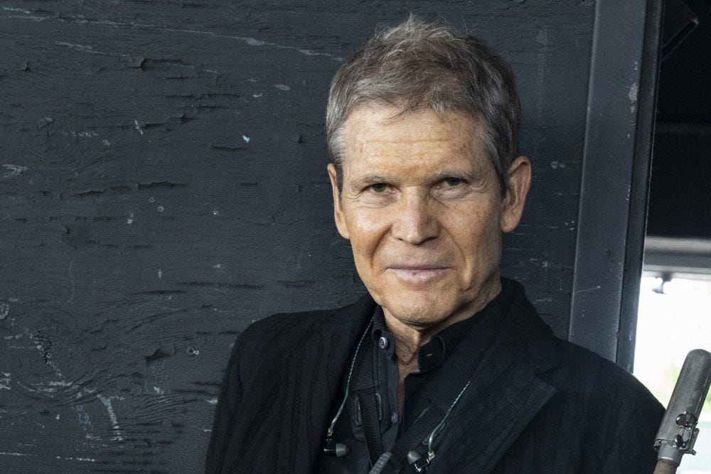 STERLING HEIGHTS, MICHIGAN - JUNE 19: Saxophonist David Sanborn backstage during the 4th Annual Jazz Spectacular at Michigan Lottery Amphitheatre on June 19, 2022, in Sterling Heights, Michigan. (Photo by Monica Morgan/Getty Images)