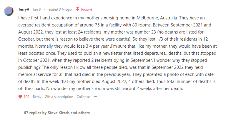 The Covid Jabbed Are Dying While Fueling Scamdemic “Variants”; 6X Higher Death Rate Post-VAXXX in Australia Nursing Home; Nevada’s New Republican Governor Rescinds Covid Mandates The Covid Jabbed Are Dying While Fueling Scamdemic “Variants”; 6X Higher Death Rate Post-VAXXX in Australia Nursing Home; Nevada’s New Republican Governor Rescinds Covid Mandates