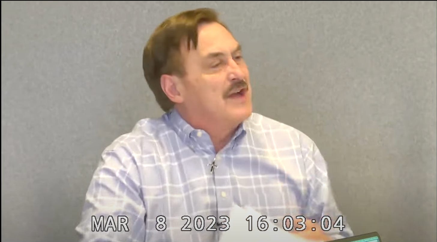 Let’s All Enjoy This Video Of Mike Lindell Freaking Out Over Lumpy Pillows