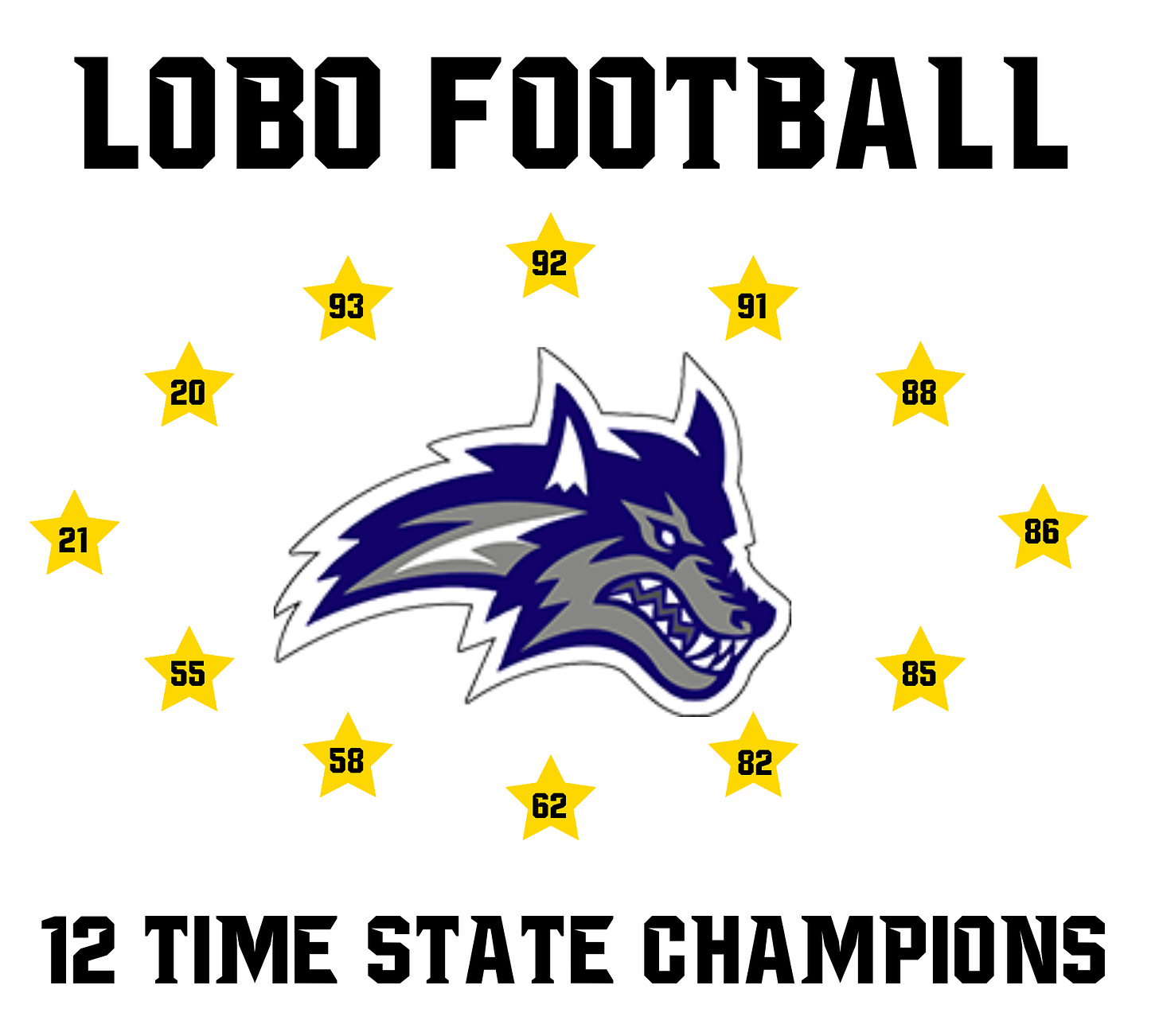 Lobos Football Schedule for 2024 by Hunter Lewis