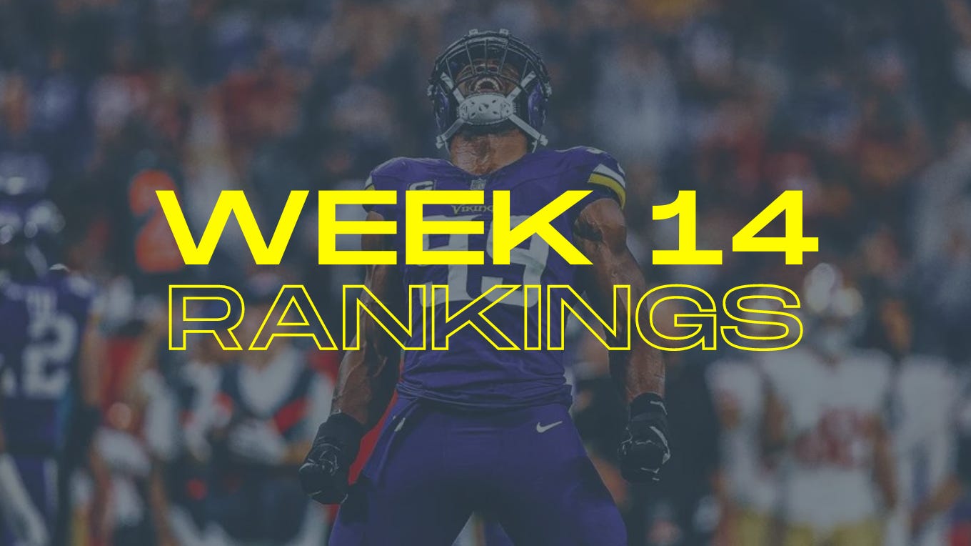 Week 14 IDP Rankings by Jase Abbey The IDP Show