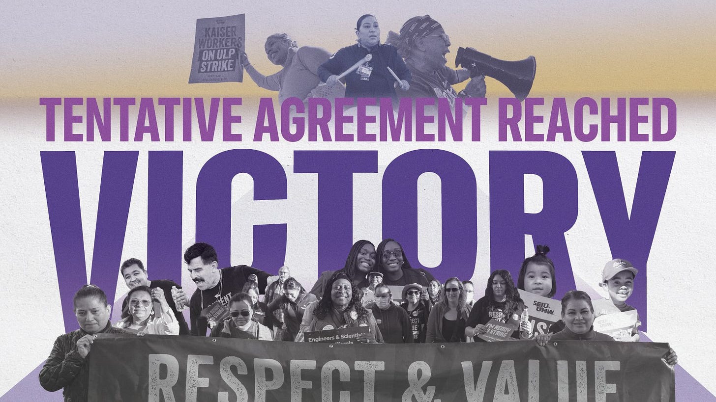 Striking Kaiser Permanente Workers Got Deal — And So Did Every Health Care Worker In California Striking Kaiser Permanente Workers Got Deal — And So Did Every Health Care Worker In California